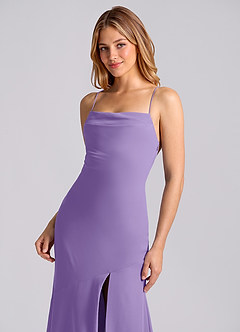 Azazie Grata Brudtärnklänningar Klä av Sjöjungfru i Chiffong Plisserad Tahiti image7