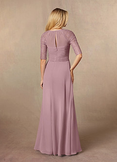 Robe Longue Gianni Bini - Dentelle Rose Poussiéreuse, Taille XS, Manches Courtes