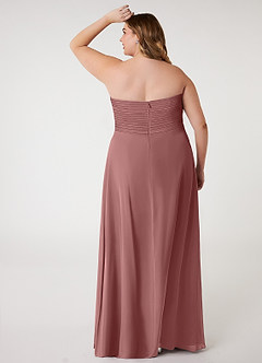 Azazie Arabella Allure Bridesmaid Dresses Desert Rose A-Line Sweetheart Neckline Chiffon Convertible Dress image13
