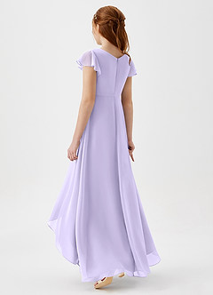 Azazie Breanne Junior Lilac A-Line Chiffon Dress image3