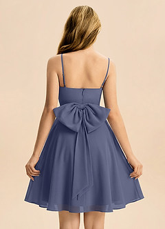 Azazie Bear Junior Stormy A-Line Pleated Chiffon Dress image2