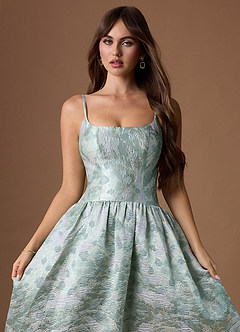 Maxi jurk Tarry Mintkleurige Glans image8