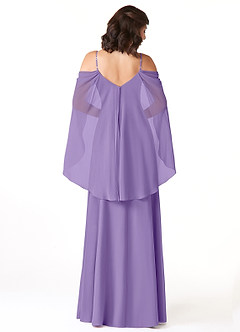 Azazie Cienna Jurken voor bruidsmeisjes Jurk van Chiffon met A-Lijn Off the Shoulder Tahiti image2