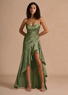 Geneviève Olive Floral Maxi Dress image3