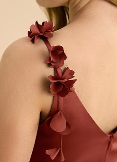 Azazie Gumdrop Junior Klä av Imperium i Stretch Satin Plisserad image8