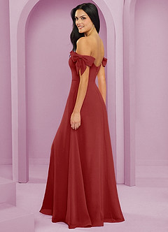 Barbie ♥ Azazie Vestidos de damas de honor Vestido de Óxido de Gasa de Corte en A Convertible con Vestidos sin tirantes image13