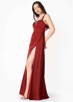 Elsa Ruby Red Beaded Maxi Dress image3
