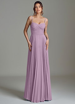 Azazie Catie Bridesmaid Dresses Wisteria A-Line Sweetheart Neckline Chiffon Dress image4