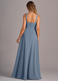 Azazie Debra Bridesmaid Dresses Twilight A-Line with Pockets Chiffon Convertible Dress image6