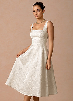 Effie French White Midi Dress image6