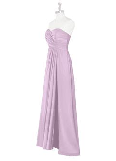 Azazie Arabella Allure Robes de demoiselle d'honneur Robe Trapèze Convertible en Mousseline de soie Encolure en Forme de Cœur Frostiges Flieder image18