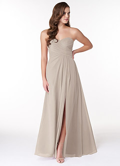 Azazie Arabella Allure Bridesmaid Dresses Frost A-Line Sweetheart Neckline Chiffon Convertible Dress image1