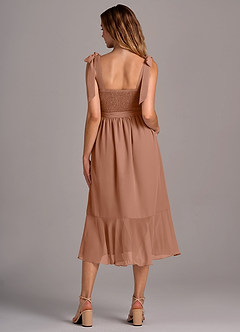 Azazie Deb Abiti da Damigella Abito Convertibile A-Line in Chiffon Con Tasche Bronzo image6