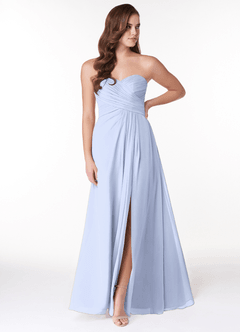 Azazie Arabella Allure Bridesmaid Dresses Ice A-Line Sweetheart Neckline Chiffon Convertible Dress image1