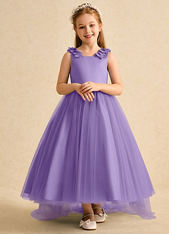 Azazie Lorita Flower Girl Dresses Tahiti A-Line Beaded Tulle Dress image6