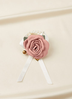 front Matching Color Matte Satin Wrist Corsage