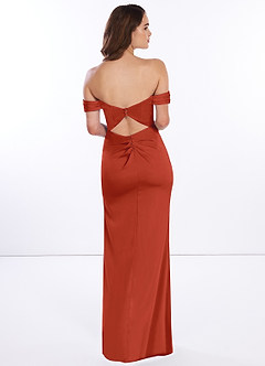 Azazie Breanna Venta Final Vestido de Dark Navy de Satén Elástico de Vestido tubo con Vestidos sin tirantes image2