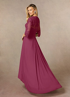 Azazie Anne Mother of the Bride Dresses Mulberry Sheath Sweetheart Sequins Lace Dress image8