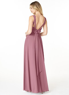 Azazie Julie Bridesmaid Dresses Vintage Mauve A-Line Sweetheart Neckline Chiffon Dress image2