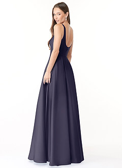 Azazie Neve Brautjungfernkleider Ballkleid mit Taschen Stretch-Satin Kleid Sturm image8