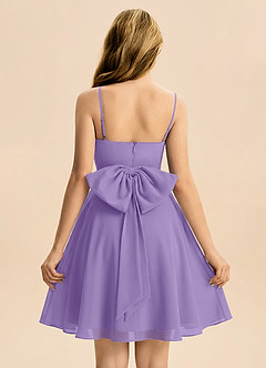 Azazie Bear Junior Tahiti A-Line Pleated Chiffon Dress image2