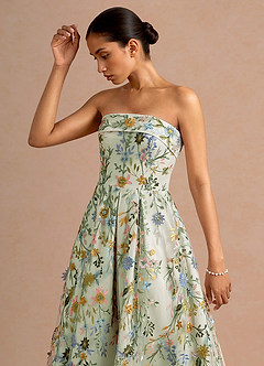 Evangeline Light Green Maxi Dress image5