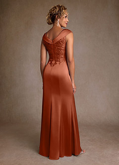 Azazie Santa Monica Mother of the Bride Dresses Cedar Rose A-Line Lace Dress image2