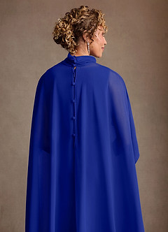 Azazie Irna 신부의 어머니 드레스 컬럼 쉬폰 무릎 길이 드레스 image8