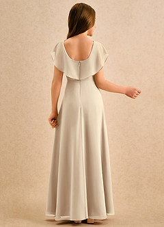 Azazie Kittie Girls Formal Flower Girl Klänningar Klä A-Line i Chiffong image2