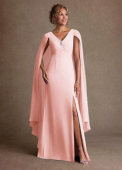 Azazie Boudica Suknie dla Matki Panny Młodej Linia A Pofałdowany Szyfon Długość podłogi Sukienka image3