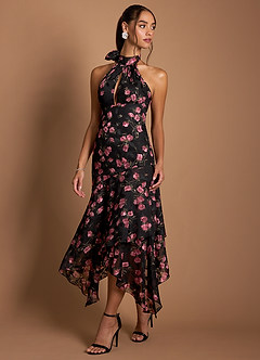 Vestido Malva Negra Largo Yana image7