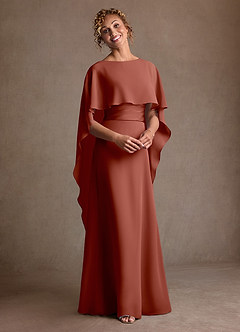 Azazie Marilla Suknie dla Matki Panny Młodej Linia A Pofałdowany Szyfon Długość podłogi Sukienka image6