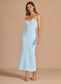 Liliah Sky Blue Maxi Dress image4