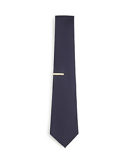front Sleek Metal Tie Clip