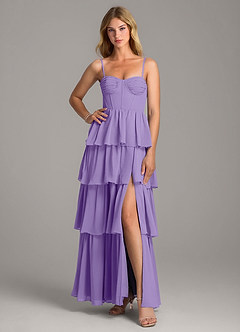 Azazie Alanna Bridesmaid Dresses Tahiti A-Line Sweetheart Neckline Chiffon Dress image3
