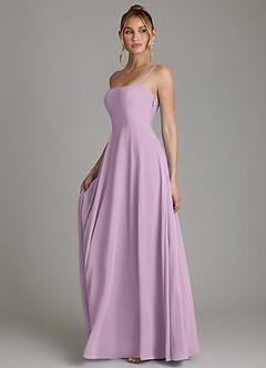 Azazie Elita Bridesmaid Dresses Wisteria A-Line Pleated Chiffon Dress image5