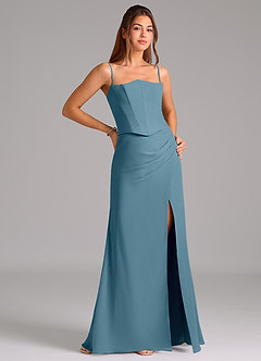 Azazie Jenine Bridesmaid Dresses Bermuda Mermaid Strapless Chiffon Dress image6