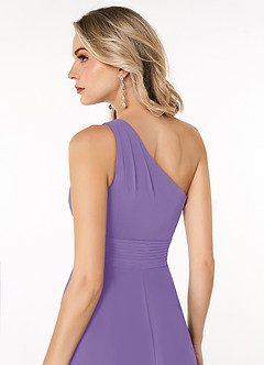 Azazie Dallas Bridesmaid Dresses A-Line One Shoulder Chiffon Floor-Length Dress image5