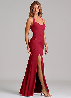 Azazie Emeria Suknie dla druhen Syrena Dekolt w kształcie serca Szyfon Do ziemi Sukienka image5