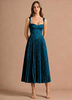 vestido Midi Preto Marinho Isonelle image3
