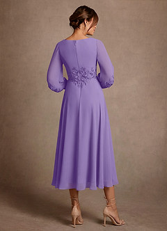 Azazie Ana Klänningar till brudens mor Klä A-Line i Chiffong Spets Tahiti image3