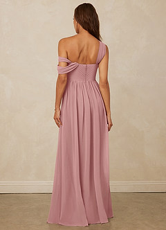 Christian Siriano Bridal for Azazie 1014 Bridesmaid Dresses Dusty Rose A-Line Off the Shoulder Chiffon Dress image3