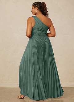 Christian Siriano Bridal for Azazie 1008 Brautjungfernkleider A-Linie One-Shoulder Stretch-Satin Kleid Eukalyptus image14