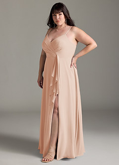 Azazie Akita Bridesmaid Dresses English Rose A-Line Chiffon Dress image8