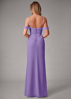 Azazie Haisley Robes de demoiselle d'honneur Robe Fourreau Convertible en Mousseline de soie Épaule décolletée Tahiti image7