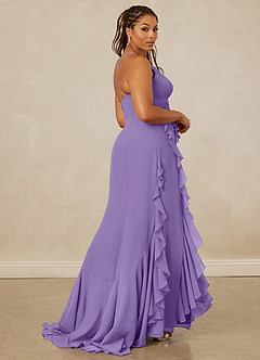 Christian Siriano Bridal for Azazie 1006 Bridesmaid Dresses Tahiti Mermaid Ruched Chiffon Dress image9