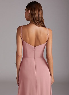 Azazie Marley Bridesmaid Dresses Dusty Rose A-Line Off the Shoulder Chiffon Convertible Dress image10