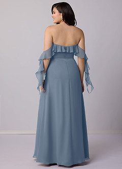 Barbie ♥ Azazie Bridesmaid Dresses Twilight A-Line Off the Shoulder Chiffon Convertible Dress image9