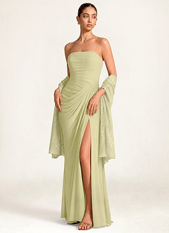 front Sciarpa in chiffon con motivo floreale a effetto bruciato