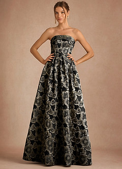 Florentine 검은색 맥시 드레스 image3